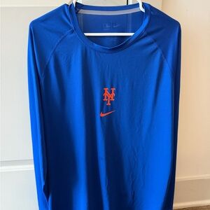 Nike New York Mets Authentic Long Sleeve Shirt XL